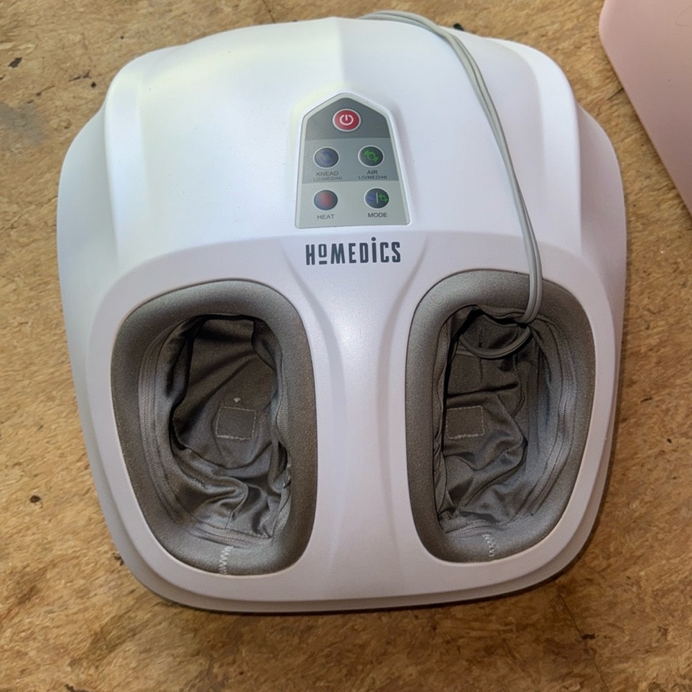 HoMedics White and Gray Foot Massager